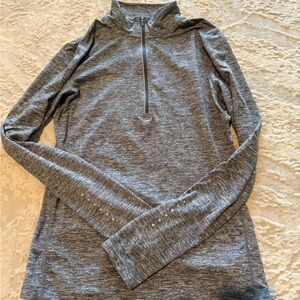 Nike Gray Fitted Long Sleeve Jacket
